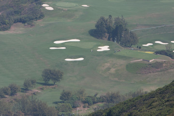 24 March 2008 Aerial view of Shek O - Country Club golf course in Hong Kong