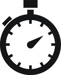 Stopwatch vector icon simple