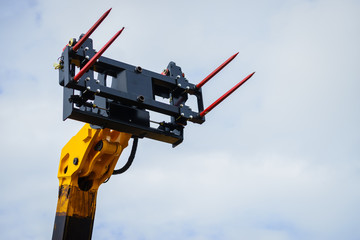 Forklift industrial loader for haystack