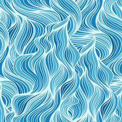 Materiał do szycia Abstract streaming water seamless background.