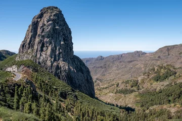 Foto op Canvas Roque de Agando auf La Gomera Kanarische Inseln © progarten