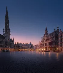 Deurstickers Lonely Sunset in Brussels © Stefano Astorri