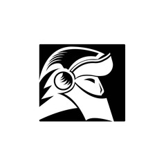 Spartan Logo design vector illustration . Spartan Helmet Logo template. Modern professional logo for a sport team.
