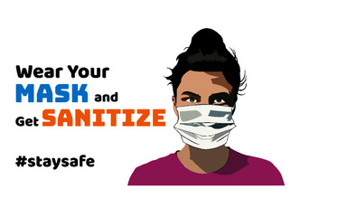 Wear face mask and sanitizer during pandemic critical period to avoid infection from any cluster