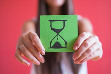Picture icon hourglass in hand