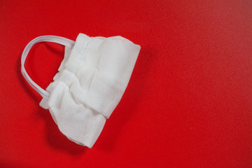 handmade face mask to protect against coronavirus COVID-19