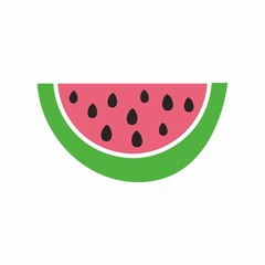Watermelon fruit logo concept. Fresh watermelon vector.