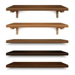 Wood Shelves set, wall group