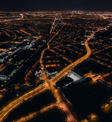 City by night, Poland, Mazovia, Covid-19 © Marcin Ziółkowski