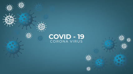 Fototapeta na wymiar Covid-19 coronavirus background concept vector