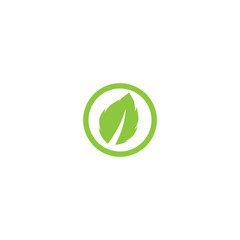 Mint leaves flat vector icon