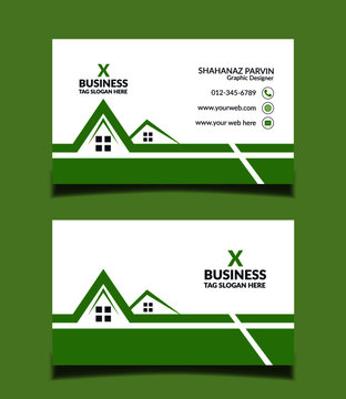 Real Estate Business Card template design
