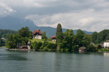 Fototapeta na wymiar lake Lucern Switzerland
