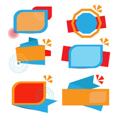 Colorful banner on white background