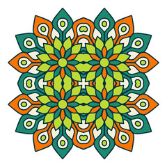 Vector colorful Mandala