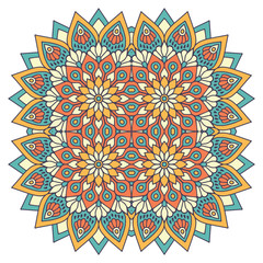 Vector colorful Mandala