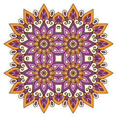 Vector colorful Mandala