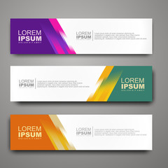 Fototapeta premium Vector abstract web banner design template with halftone pattern.