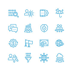 business icons for internet marketing
