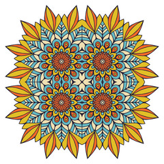 Vector colorful Mandala
