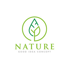Leaf Nature Logo Design Vector