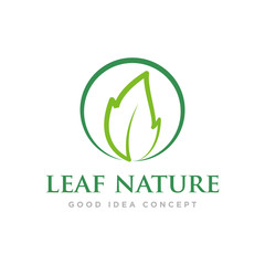 Leaf Nature Logo Design Vector