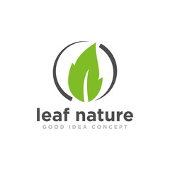 Leaf Nature Logo Design Vector