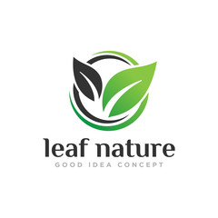 Leaf Nature Logo Design Vector