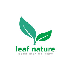 Leaf Nature Logo Design Vector
