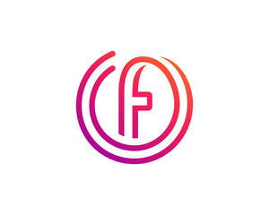 Letter F logo icon design template elements