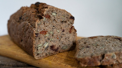 bread, food, brown, baked, cake, slice,