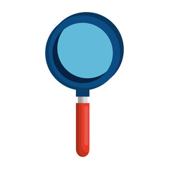 Lupe icon design, Tool search magnifying glass zoom lens and exploration theme Vector illustration