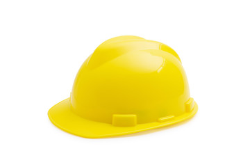 Engineer hat isolated on white background.
