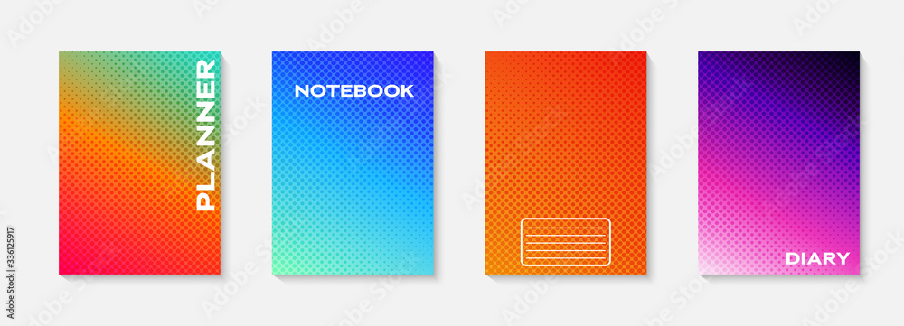 Poster minimal vector abstract cover notebook design. planner and diary cover for print. abstract design fo