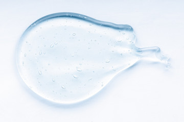 Obraz na płótnie Canvas Cosmetic cream transparent liquid gel