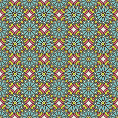 Vintage floral seamless pattern