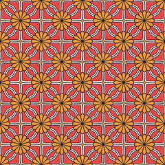 Vintage floral seamless pattern