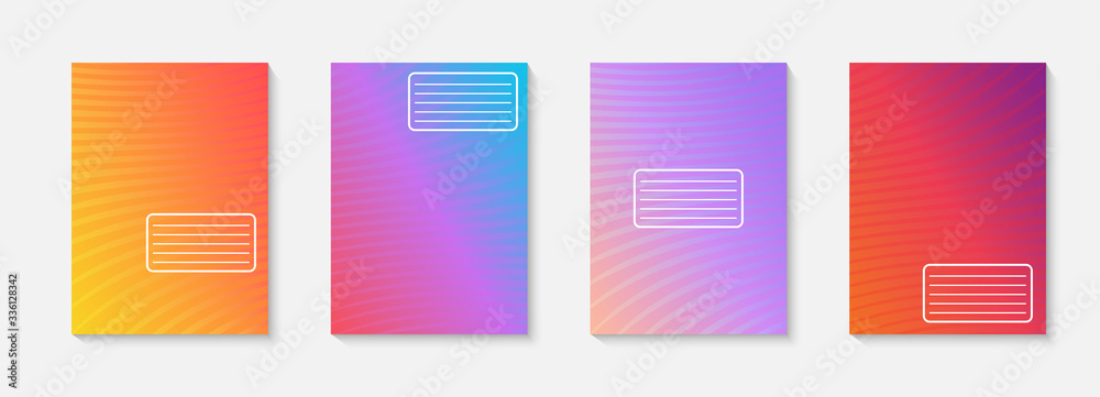 Poster minimal vector abstract cover notebook design. planner and diary cover for print. abstract design fo