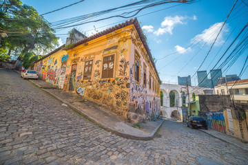 Popular bohemian area of ​​Santa Teresa in Rio de Janeiro.
