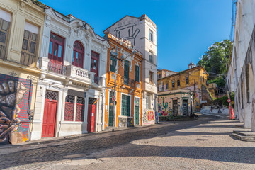 Fototapeta na wymiar Popular bohemian area of ​​Santa Teresa in Rio de Janeiro.