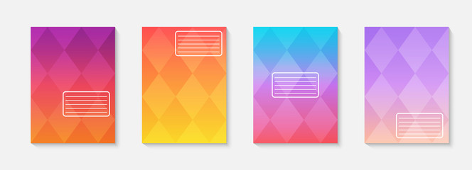Minimal vector abstract cover notebook design. Planner and diary cover for print. Abstract design for copybook brochures and school books. Notebook paper. Brochure, book, magazine template