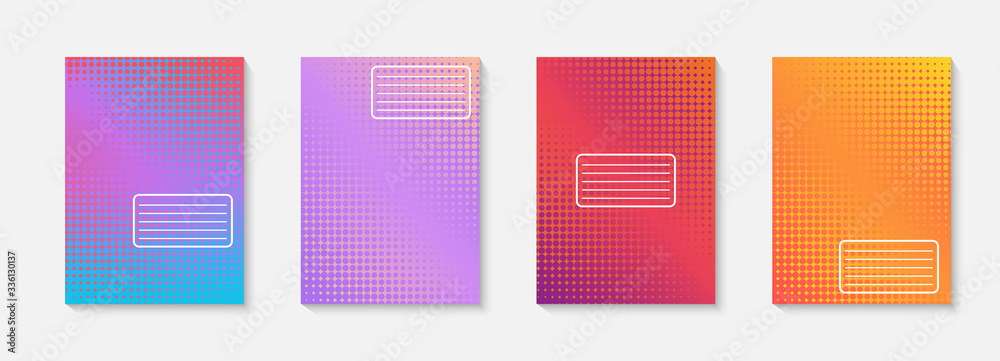 Poster minimal vector abstract cover notebook design. planner and diary cover for print. abstract design fo