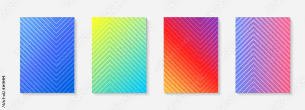 Poster minimal vector abstract cover notebook design. planner and diary cover for print. abstract design fo