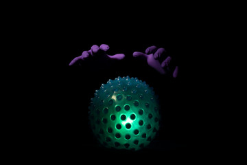 gloves protecting from the virus