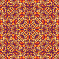 Vintage floral seamless pattern