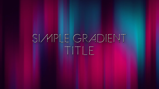 Simple Gradient Title