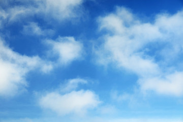 Picturesque view of beautiful blue sky with clouds