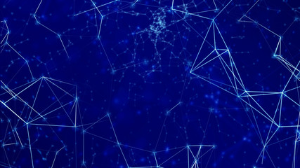 Obraz na płótnie Canvas Global blockchain nerwork and technology futuristic abstract background.