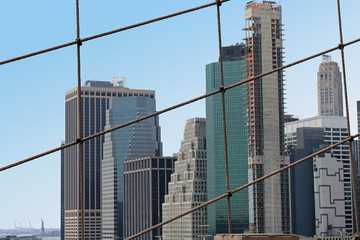 Fototapeta na wymiar New York city architecture buildings