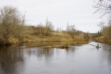 
Wild river in the central part of Russia